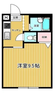 ヒルサイドフラット【2階】の間取り