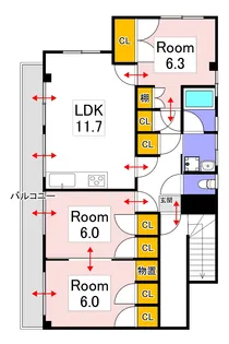 コーポ小宮山【2階】の間取り