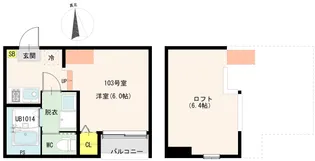 淀ヒルズ【2階】の間取り