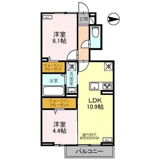 Pastel Villa【1階】の間取り