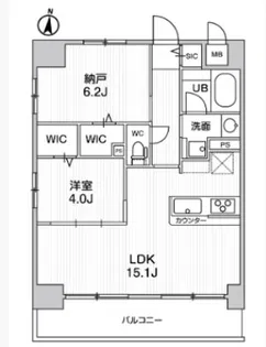 ラグゼナ浦和【5階】の間取り
