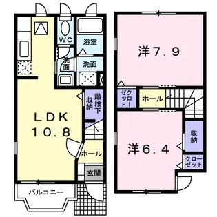 ミルトクラール 2番館【1階】の間取り