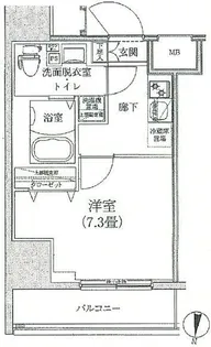 ルフレ深川イースト【11階】の間取り
