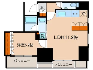 ブランシエスタ白山【8階】の間取り