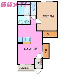 セラヴィBAN【1階】の間取り