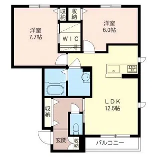 エスポワール(にっさい)【1階】の間取り