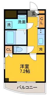モリックスつつじヶ丘【6階】の間取り