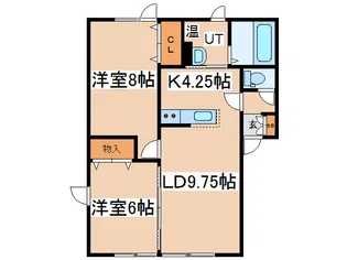 プレシャスコート【2階】の間取り