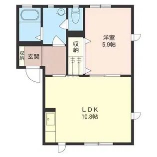プランドールC【1階】の間取り