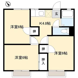パナハイツ T&K【2階】の間取り