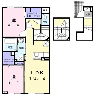 シリンクス L【3階】の間取り