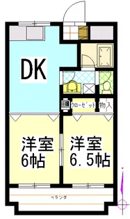 メゾンカサハラ第1ビル【3階】の間取り