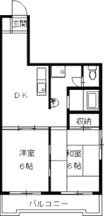 こがねマンション【1階】の間取り