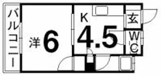 コーポモニカ【1階】の間取り