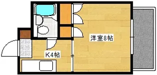 広島県広島市西区大芝3【マンション】の間取り