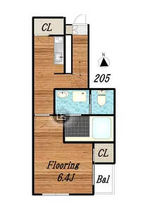 ヴィオラハイツII【2階】の間取り
