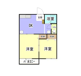 ハイム安井C棟【2階】の間取り