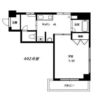 メゾン佐野【4階】の間取り