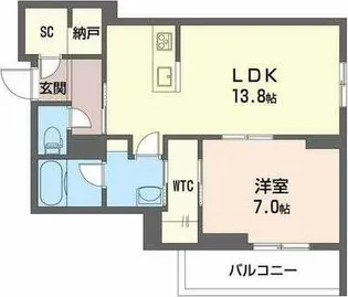 シャトー・ベノワ【1階】の間取り