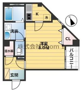 コンフォール南森町【3階】の間取り