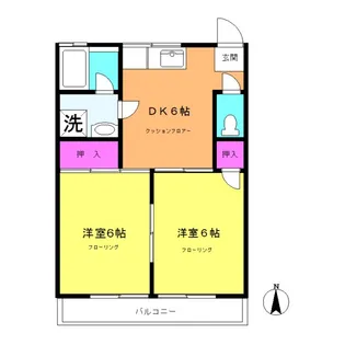 コーポフレッシュ【2階】の間取り