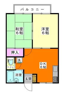 レスポ三田【2階】の間取り
