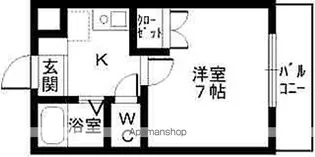 ハイツYOSHIMURA【4階】の間取り