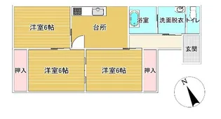 宮城県白石市松ケ丘2【一戸建】の間取り