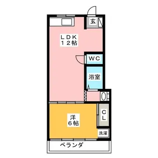 カーサ篠田【3階】の間取り