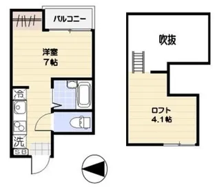 ピースフルパレス品川【3階】の間取り