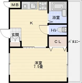 サニーハイム【1階】の間取り