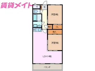 ガーデンヒルF・M・T【3階】の間取り