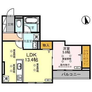 TORISIAS 南大通り【3階】の間取り