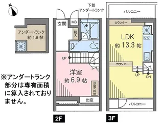 メゾンブランシュ【2階】の間取り