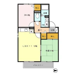 ラフィネ・スターブル【2階】の間取り