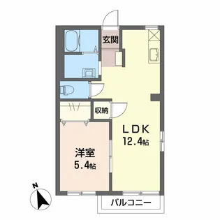 フォンテーヌ柊【1階】の間取り