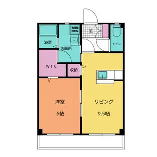 アゼリア神野 A【1階】の間取り