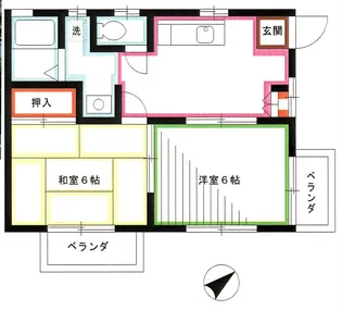 ドエル・パークス【2階】の間取り