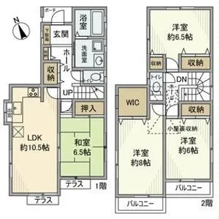 東京都昭島市宮沢町2【一戸建】の間取り