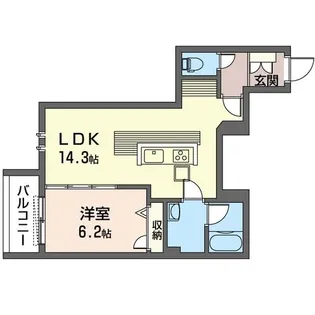 Villa西央【1階】の間取り