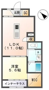 カーサ 桜【1階】の間取り