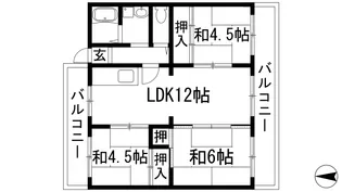 ドリームハイツ清和台【5階】の間取り