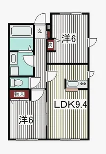 リベール神明【1階】の間取り