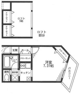 パレス相模大野【1階】の間取り