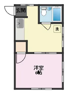 ビューハイツ日吉【2階】の間取り