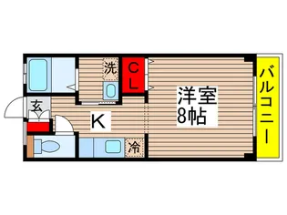 いわい第一コ-ポ【2階】の間取り