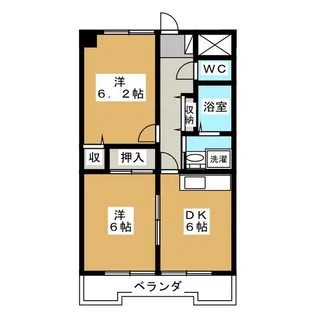 NAKATAマンション横田【3階】の間取り