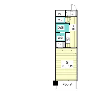 アルカディアVIII(エイト)【3階】の間取り