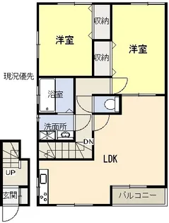 ボナール上乃木【2階】の間取り