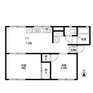 シティハイムソファレA【2階】の間取り